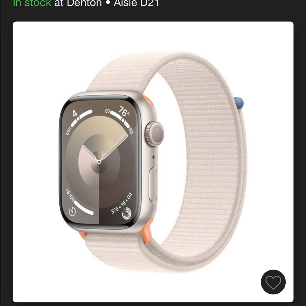 Apple Watch series 9 starlight band 41mm